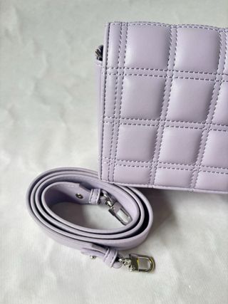 Bolso Morado Acolchado