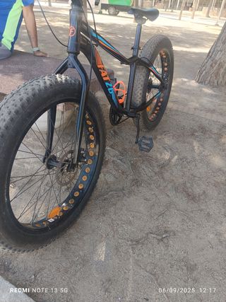 Bicicleta Fat Bike Negra