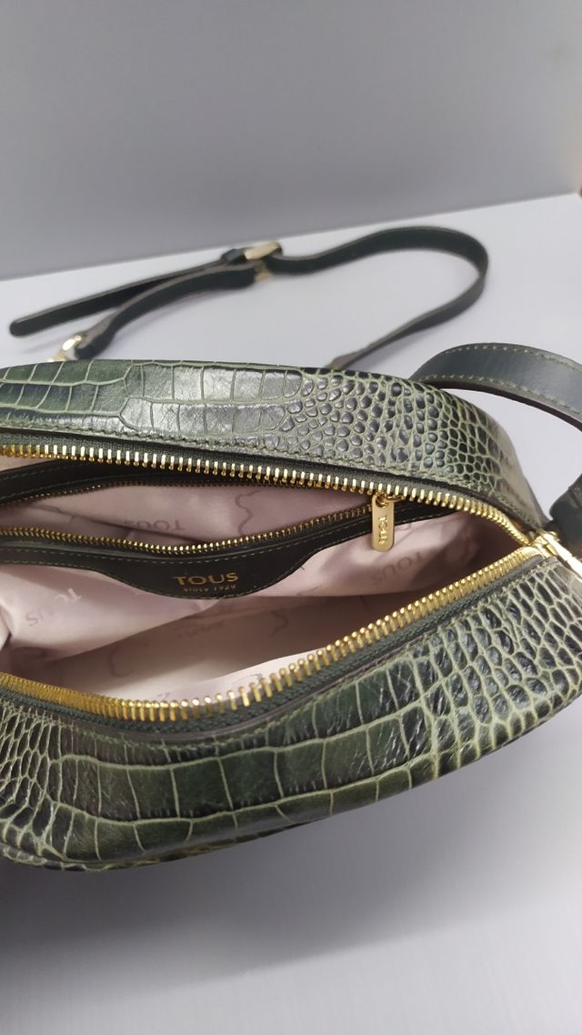 Bolso Tous Verde Cocodrilo