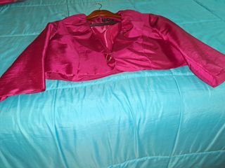Chaqueta rosa tweed