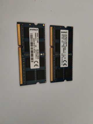 2x Kingston 8GB DDR3L Laptop RAM