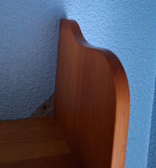 Estantería de madera maciza 2 baldas