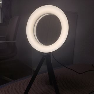 Aro de luz con trípode y soporte móvil