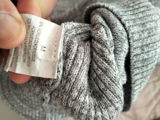 Maglione uomo grigio e bianco