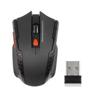 Ratón Inalámbrico Gaming 2.4GHz Negro/Naranja
