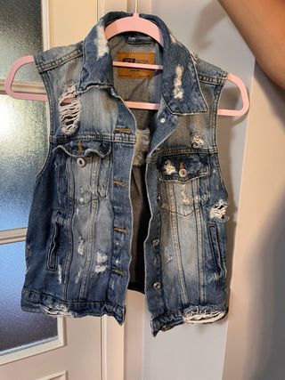 Chaleco vaquero SISTER desgastado talla M