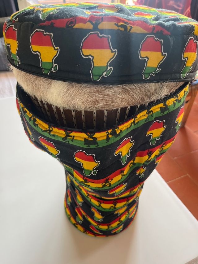 Copertina originale in djembe africano del Senegal