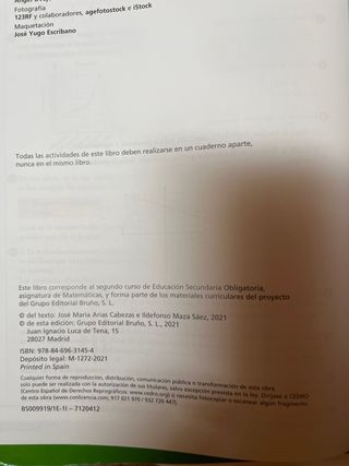 Generación B Matemáticas 2 ESO 3 volúmenes