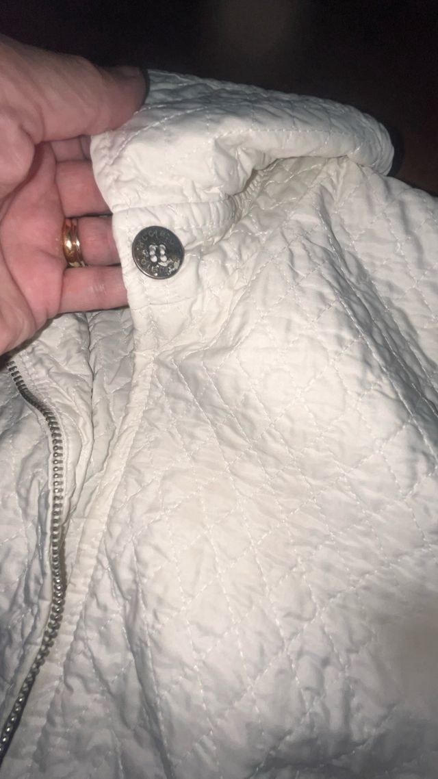 Giacca trapuntata bianca taglia XS