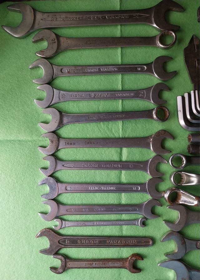 Set di chiavi fisse in cromo vanadio