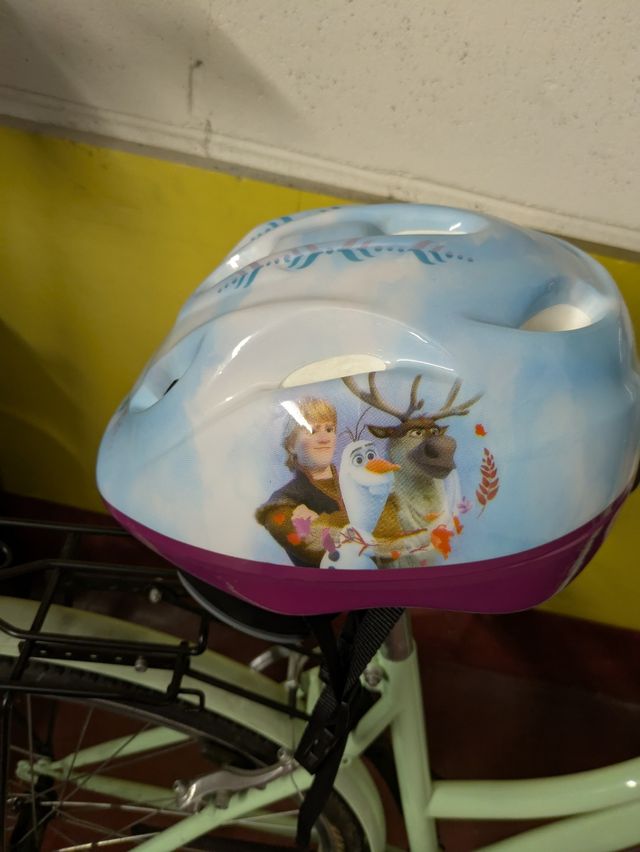 Casco Bici Bambina Frozen Azzurro