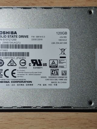 Disco Duro SSD Toshiba A100 120GB SATA3