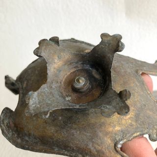 Antico portacandele grifone