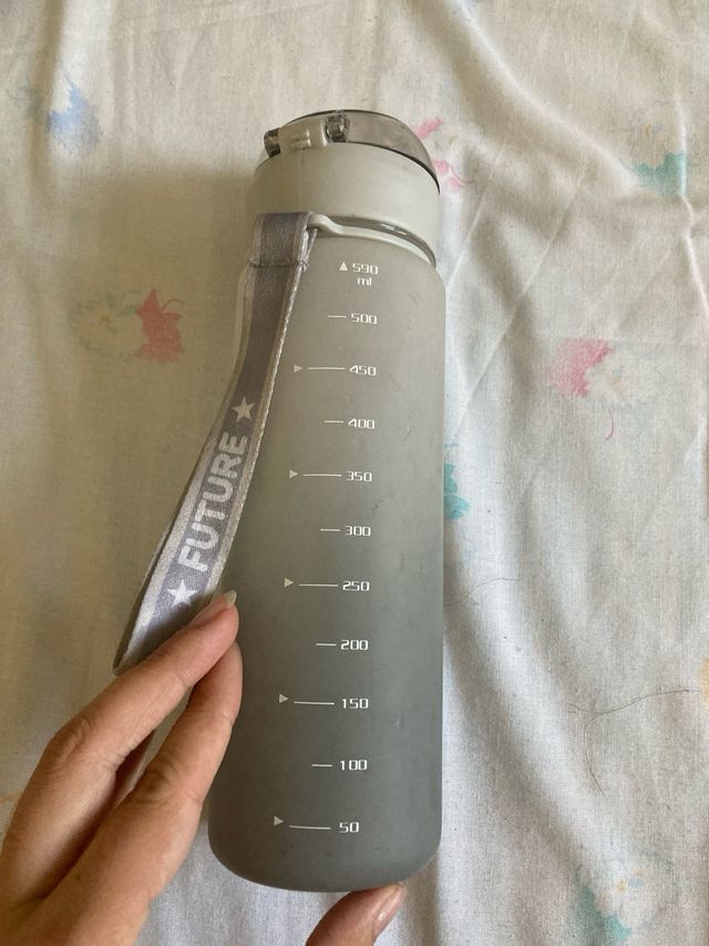 Cantimplora Keep Smile Gris