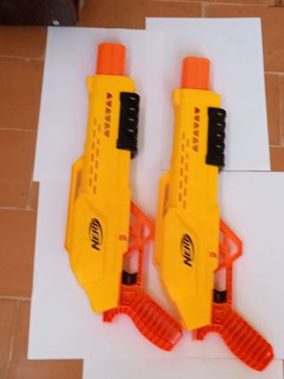 2 Pistolas Nerf Amarillas