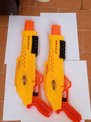 2 Pistolas Nerf Amarillas