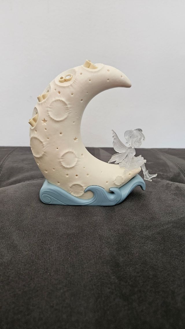 Lampada luna notturna con fatina luminosa