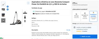 Aspiradora Rowenta Xxl Ro4b50