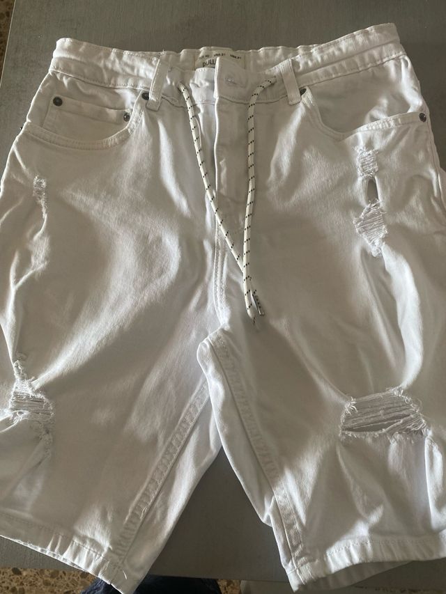 Bermudas Pull&Bear Blancas Talla M