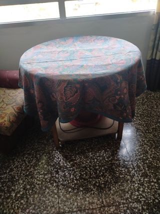 Mesa camilla con brasero eléctrico