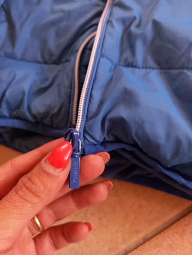 Piumino azzurro 12 anni ragazzino