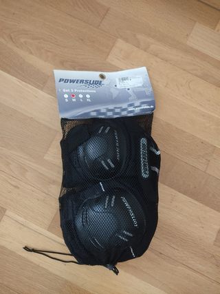 Protecciones Powerslide patinaje, ser de 3.