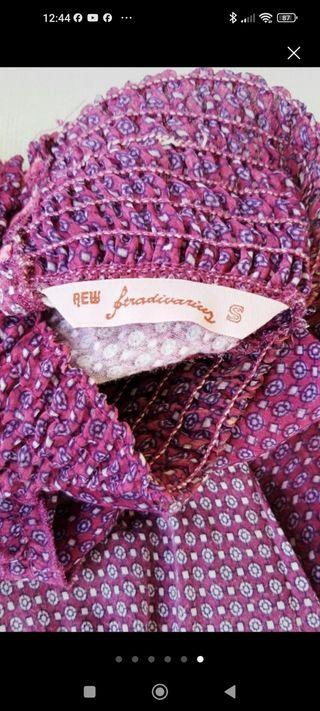 Camiseta Stradivarius Morada