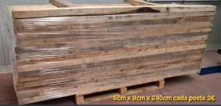 Poste de madera de pino