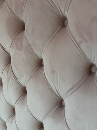 Cabecero capitoné terciopelo rosa 150