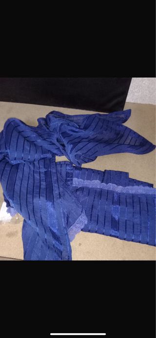 3 Tende a Vetro Lunghe Blu