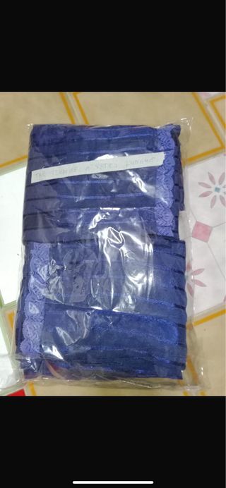 3 Tende a Vetro Lunghe Blu