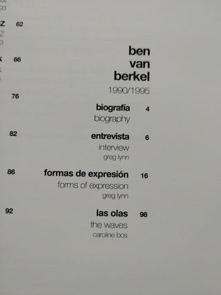 Ben van Berkel.Revista número 72(I)