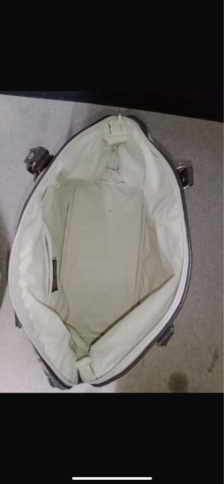 Borsa vintage fiori beige multicolor