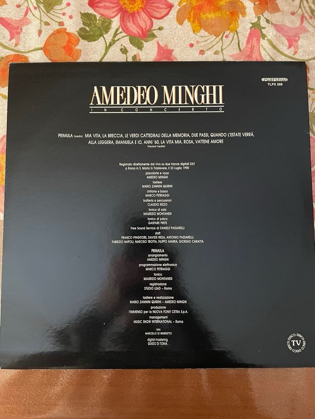 Vinile Amedeo Minghi In Concerto