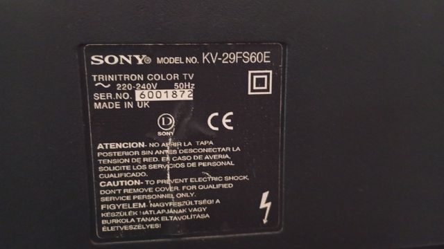 TV Sony Trinitron Gris