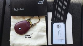 Llavero Montblanc Meisterstück Piel Borgoña