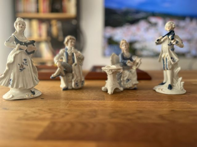 Figuras de porcelana músicos coleccionables
