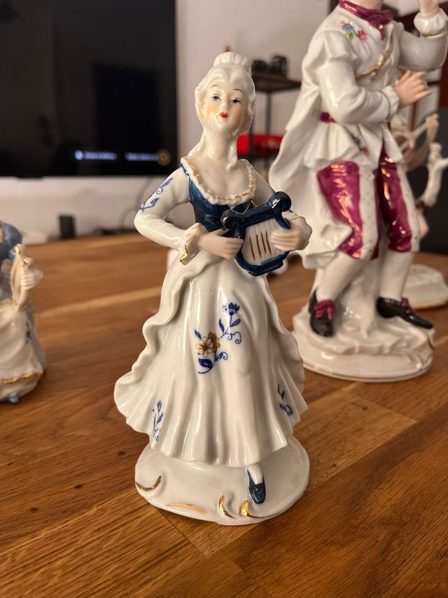 Figuras de porcelana músicos coleccionables