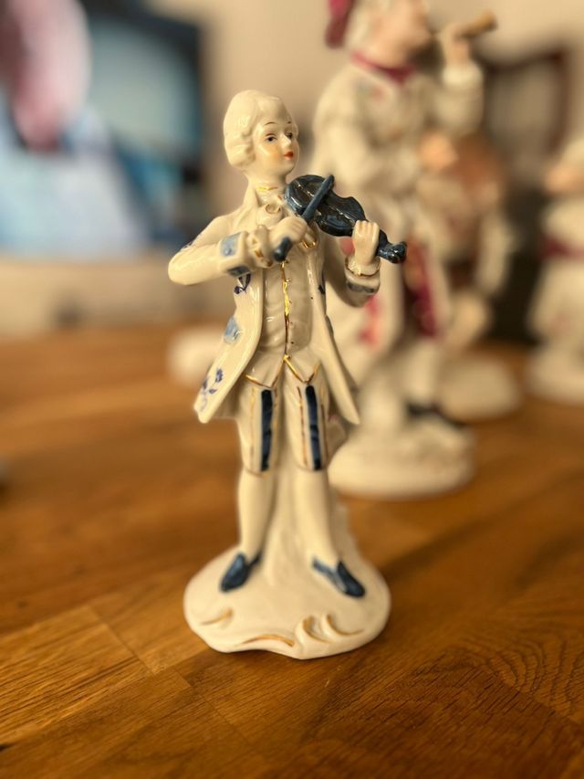 Figuras de porcelana músicos coleccionables