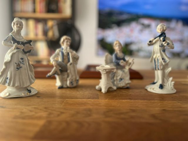 Figuras de porcelana músicos coleccionables
