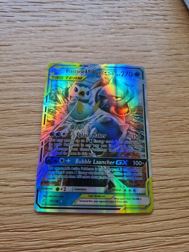Lote de 2 cartas Pokémon Tag Team 
