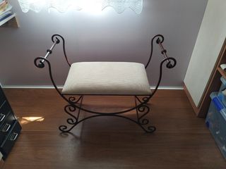 Banqueta de forja 83x38 cm