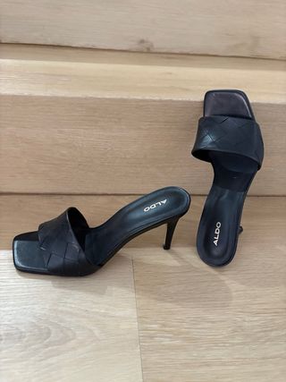 Sandalias tacón negras ALDO talla 37