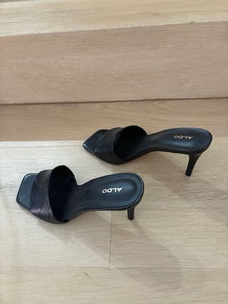 Sandalias tacón negras ALDO talla 37
