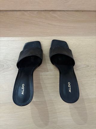 Sandalias tacón negras ALDO talla 37