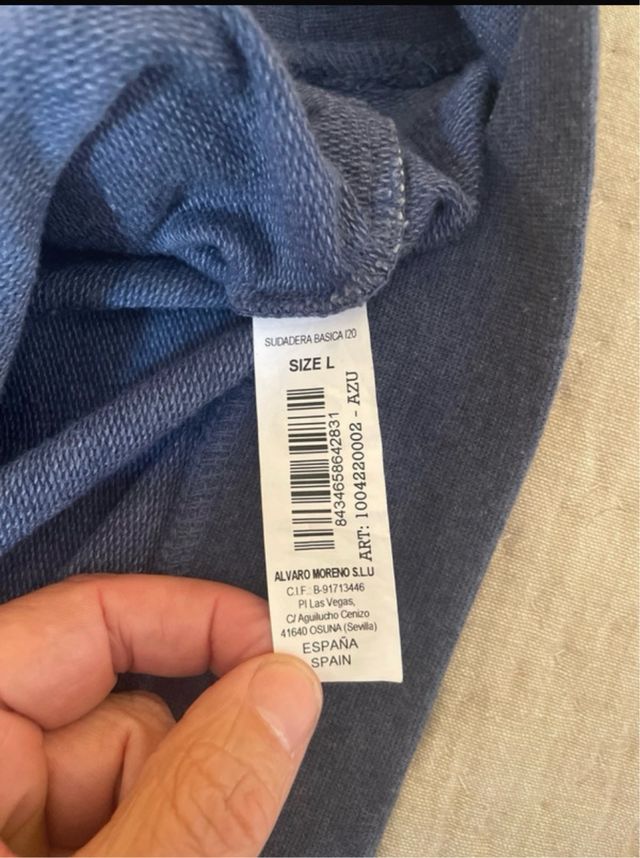 Sudadera Álvaro Moreno Azul