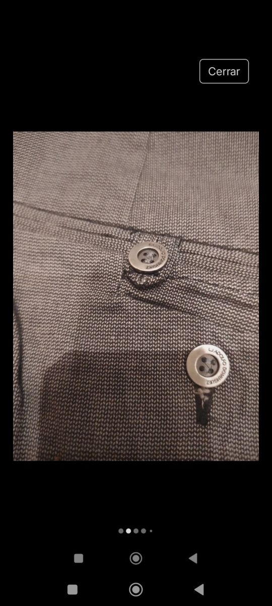 Pantalón Adolfo Domínguez Gris Talla U