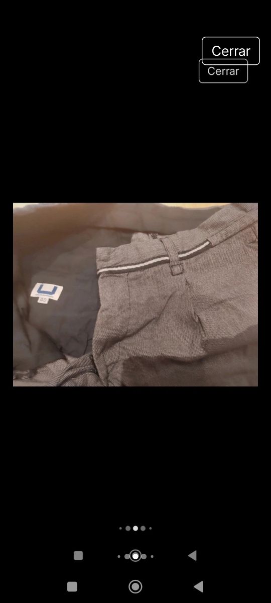 Pantalón Adolfo Domínguez Gris Talla U