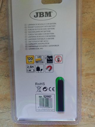 5 Linternas JBM 120 Lm
