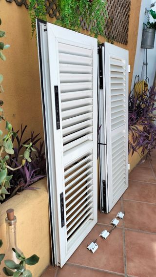 Persianas Mallorquinas Aluminio Blancas
